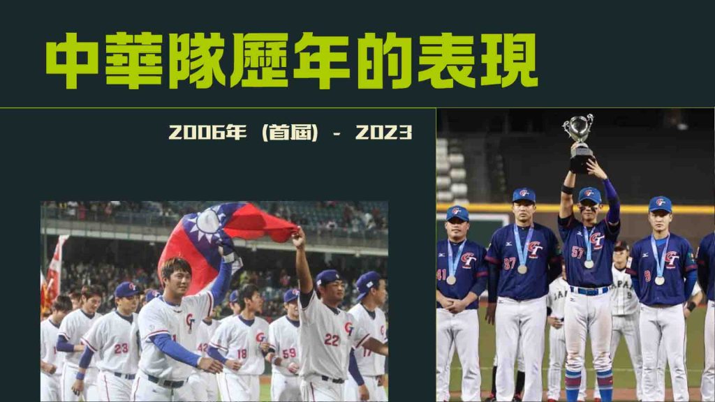中華隊歷年的表現