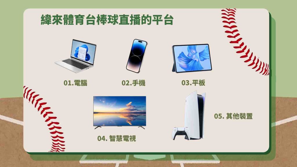 緯來體育台棒球直播的平台