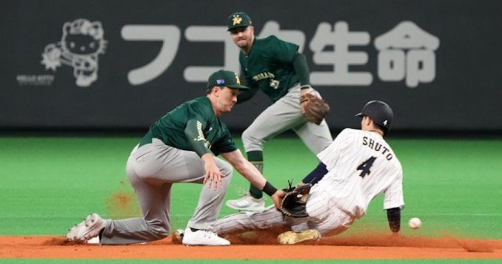 澳洲先馳得點　日本打線前半段受壓制